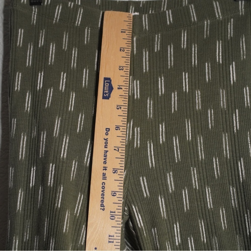 Aerie Flare Leggings Green and White Stretch Comfy Pants Women’s Size XS - Picture 9 of 9